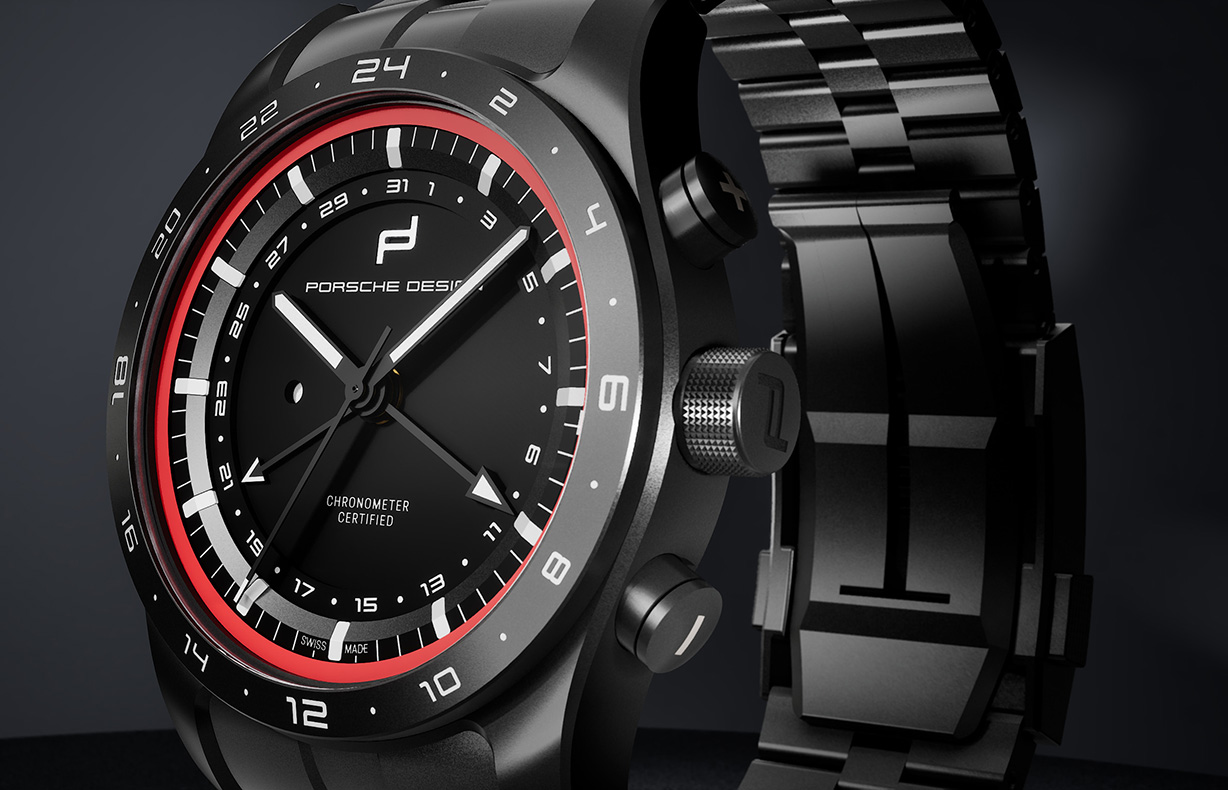 PORSCHE DESIGN Custom Globetimer Watch - Titanium Band : Suncoast